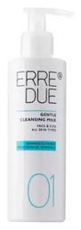 Gentle Cleansing Milk Γαλάκτωμα Καθαρισμού Προσώπου & Ματιών 200ml Erre Due