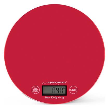 EKS003 Ψηφιακή Ζυγαριά Κουζίνας 1gr/5kg Red Esperanza