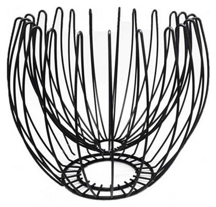 Φρουτιέρα Μεταλλική Μαύρη 28.5x28.5x25εκ. Espiel