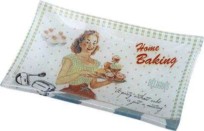 Home Baking Πιάτο Γλυκού Γυάλινο Πολύχρωμο 16x10cm 6τμχ Espiel