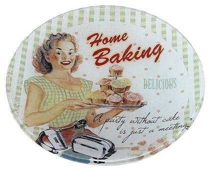 Home Baking Πιάτο Γλυκού Γυάλινο Πολύχρωμο με Διάμετρο 15cm 6τμχ Espiel