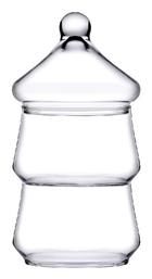 Patisserie Γυάλινη Ορντεβιέρα 2 Θέσεων Διάφανη Ø13xY26.1cm Π11.5xΜ11.5xΥ26.1cm Espiel