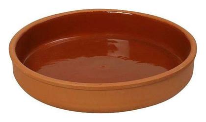 Terracotta Στρογγυλό Πυρίμαχο Σκεύος Κεραμικό 23x23x4cm Espiel