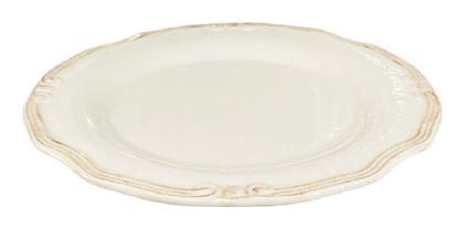 Tiffany Πιάτο Γλυκού Μπεζ με Διάμετρο 20cm Espiel