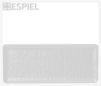 Wavy Πιάτο Ρηχό από Μελαμίνη Matte White 32.5x17.6cm Espiel