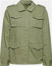 Esprit γυναικείο jacket μονόχρωμο με flap τσέπες - 021EE1G318 - Λαδί από το Notos