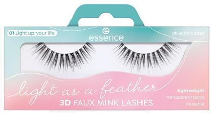 Light As A Feather Ψεύτικες Βλεφαρίδες σε Μαύρο χρώμα 01 Light Up Your Life Essence