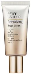 Revitalizing Supreme CC Κρέμα Προσώπου Ημέρας με SPF10 για Ενυδάτωση, Αντιγήρανση & Ατέλειες 30ml Estee Lauder