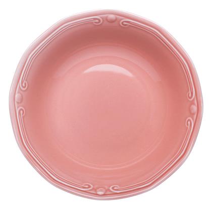 Athénée Σαλατιέρα από Πορσελάνη Ροζ 23x23x6.6cm 6τμχ Estia