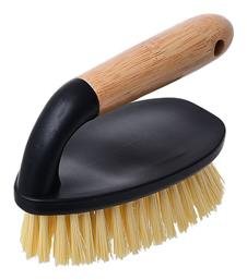 Bamboo Essentials 04-14278 Μπαμπού Βούρτσα Καθαρισμού Χειρός Μαύρη Estia