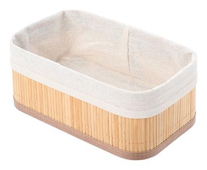 BAMBOO ESSENTIALS Επιτραπέζια Θήκη Οργάνωσης Μπαμπού Μπεζ Estia