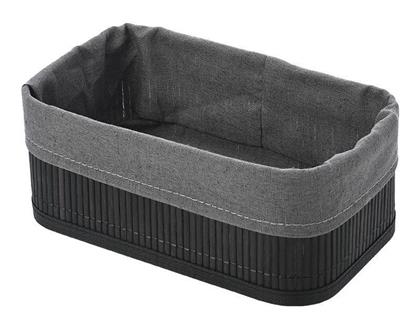 Επιτραπέζια Θήκη Οργάνωσης Bamboo Essentials Μαύρη Estia