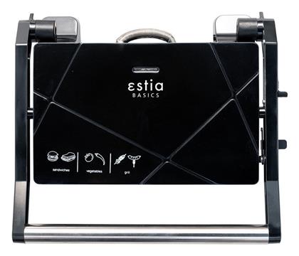 BlackPlus Τοστιέρα Γκριλιέρα 1000W Μαύρη Estia