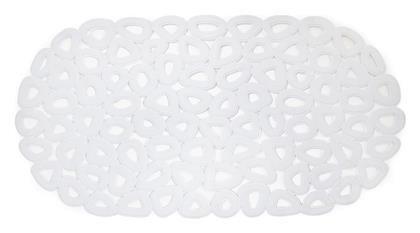 Eco Αντιολισθητικό Μπανιέρας με Βεντούζες Λευκό 35x68εκ. Estia