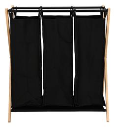 Essentials Καλάθι Απλύτων Bamboo 68x40x76cm Μαύρο Estia