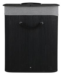 Essentials Καλάθι Απλύτων Bamboo Πτυσσόμενο Μαύρο Estia