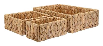 Florana Καλάθι Αποθήκευσης Ψάθινο 36x24x10cm 3τμχ Estia