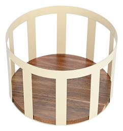 Φρουτιέρα Μεταλλική Μπεζ 24x24x11εκ. Estia