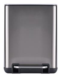 Inox Καλαθάκι Μπάνιου Soft Close 6lt Ασημί Estia