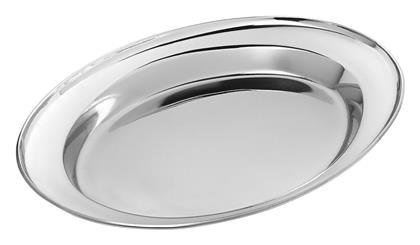 Πιατέλα Σερβιρίσματος Οβάλ Ανοξείδωτη Ασημί 30x20εκ. Estia
