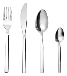 Pure Σετ Μαχαιροπίρουνα Ανοξείδωτα Ασημί 24τμχ Estia