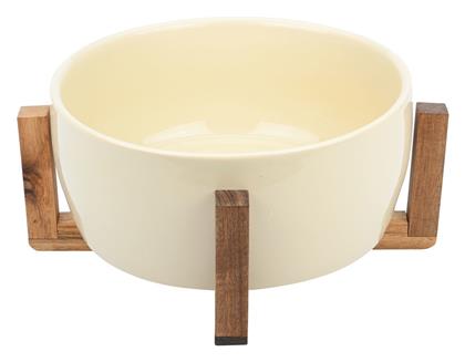 Σαλατιέρα Κεραμική Μπεζ 28x28x12.5cm Estia