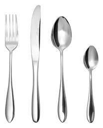 Serenade Σετ Μαχαιροπίρουνα Ανοξείδωτα Ασημί 24τμχ Estia