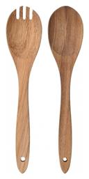 Σετ Ξύλινων Εργαλείων Μαγειρικής 2τμχ Μπεζ Allure Estia