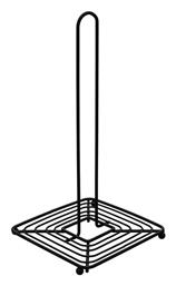 Βάση για Χαρτί Κουζίνας Μεταλλική Μαύρη 15x15x30cm 01-1339 Estia