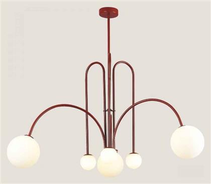 Κρεμαστό Φωτιστικό Κόκκινο 100x85εκ. Eurolamp