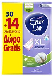 Every Day All Cotton XL Σερβιετάκια 30τμχ & 14τμχ