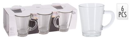 Σετ Φλιτζάνια Espresso Γυάλινα Διάφανα 70ml 6τμχ Excellent Houseware