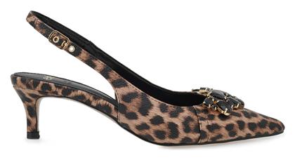 Γόβες με Λουράκι & Μεσαίο Τακούνι Animal Print Exe