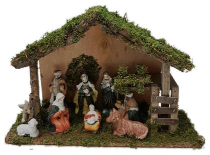 93-499 Φάτνη Ξύλινη Μεσαίου Μεγέθους - XMASfest