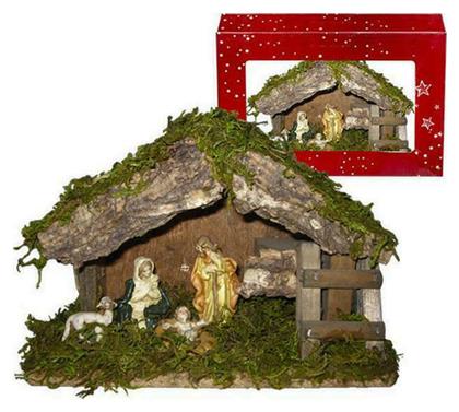 Φάτνη Μικρού Μεγέθους 93-1295 Ξύλινη 18x12cm - XMASfest από το e-shop