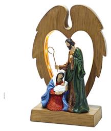 Φάτνη Ξύλινη Μικρού Μεγέθους Φωτιζόμενη - General Trade