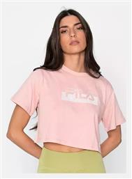 Evelyn Κοντομάνικο Crop Top Ροζ Fila από το Z-mall