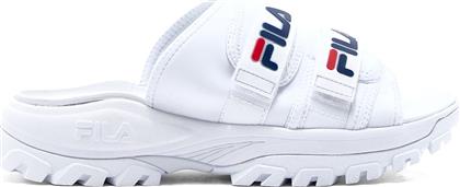 Fila Outdoor Slides με Πλατφόρμα σε Λευκό Χρώμα από το Sneaker10