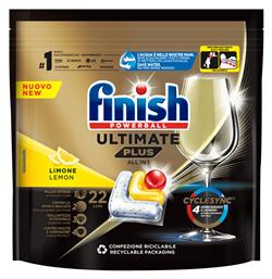 Finish Finish Ultimate Plus Caps Πλυντηρίου Πιάτων Lemon 22 Τεμάχια Κωδικός: 49402634 από το e-Fresh