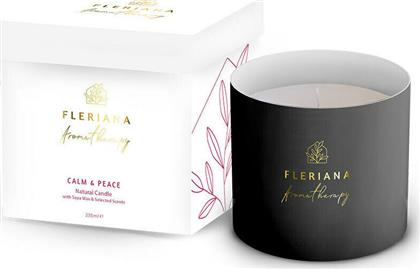 Αρωματικό Κερί Σόγιας σε Βάζο με Άρωμα Calm & Peace 235gr Fleriana