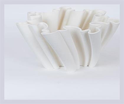 Φοντανιέρα Πορσελάνης με Καπάκι 34x34x15cm Λευκή - Estheti