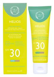 Helios Αντηλιακή Κρέμα Προσώπου SPF30 με Χρώμα 50ml Fresh Line