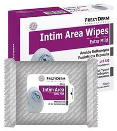 Intim Area Wipes Extra Mild 20τμχ Frezyderm