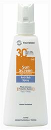 Sun Screen Anti-Seb Αδιάβροχη Αντηλιακή Λοσιόν Προσώπου και Σώματος SPF30 σε Spray 150ml Frezyderm