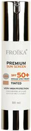 Premium Sunscreen Tinted Αντηλιακό Προσώπου SPF50 με Χρώμα 50ml Froika