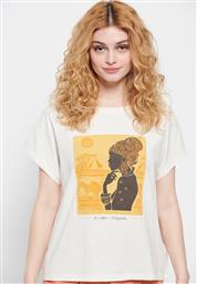 Funky Buddha FBL007-18804 Γυναικείο T-shirt Λευκό από το Outletcenter