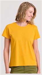 Funky Buddha Γυναικείο Αθλητικό T-shirt Κίτρινο