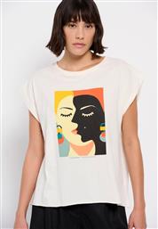 Funky Buddha Γυναικείο T-shirt Λευκό από το Outletcenter