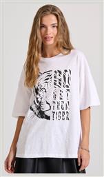 Γυναικείο T-shirt Λευκό Funky Buddha από το Funky Buddha