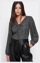Μακρυμάνικο Crop Top Midnight Blue Funky Buddha